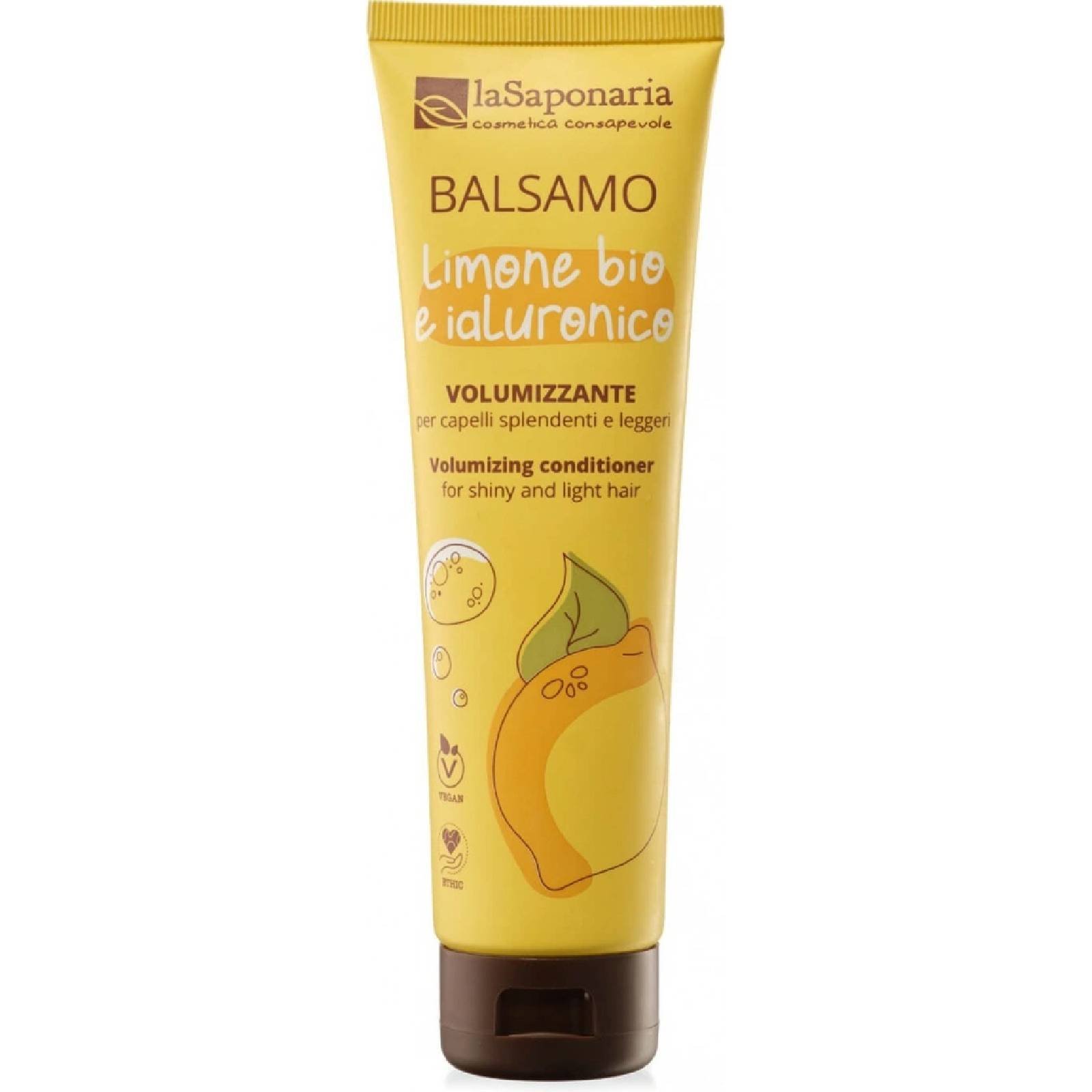 laSaponaria Lehký kondicionér pro objem vlasů s citronem a kyselinou hyaluronovou 150 ml